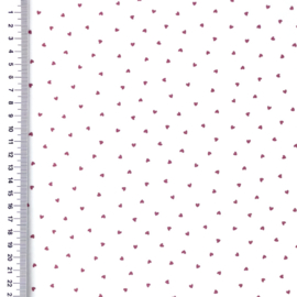 Tricot Printed Mini Hearts