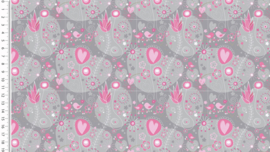 Katoen Flower hearts