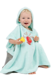 Combi patroon badjas & capuchonhanddoek