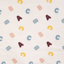 Qjutie Sweattricot peachy effect letters wit