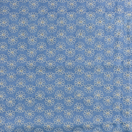 Jeans met geborduurde bloemetjes BT