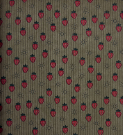 Baby rib cord little STRAWBERRIES