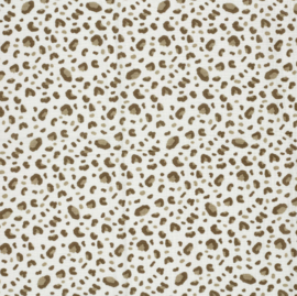 Hydrofiel stof Panter Gebroken wit