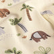Tricot print bedrukt Olifanten ecru