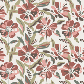 Hydrofiel gewatteerd bedrukt Luipaarden Gebroken wit