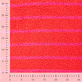 Teddy Jacquard stripes red