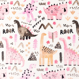 Snoozy fabrics Premium tricot ROAR