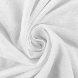 Sandwashed Crepe Uni 100% Cotton - wit