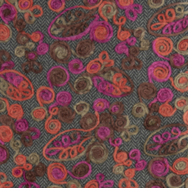 Wool Mix retro - grijs/roze  BT