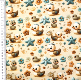 Tricot print Mini friends design C