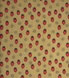 Baby rib cord little STRAWBERRIES