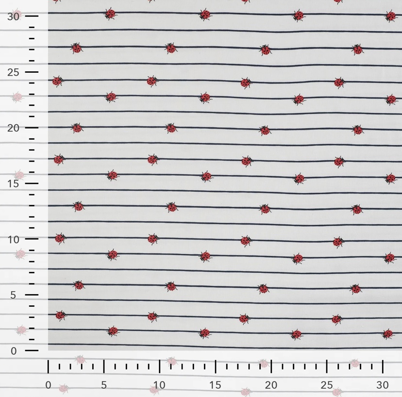 Qjutie tricot ladybug red