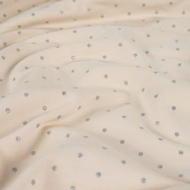 Qjutie French terry Glitter dots