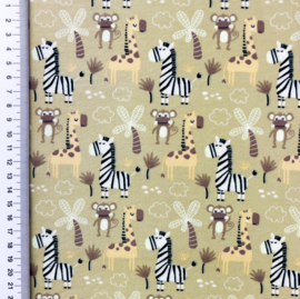Tricot printed safari - Zand