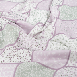 Qjutie Katoen lila patchwork