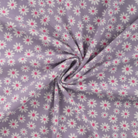 Qjutie tricot rib print Daisy