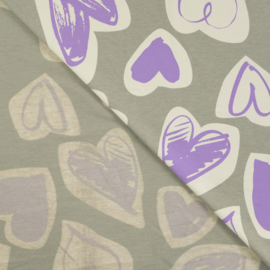 Qjutie French Terry Hearts