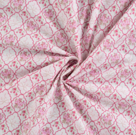 Qjutie Katoen Poplin  Pinky