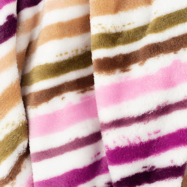 Snoozy fabrics wellness fleece gekleurde streep