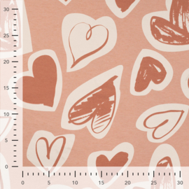 Qjutie French Terry Hearts
