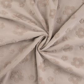 Katoen Jacquard Flower