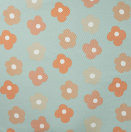 French Terry Brushed Print Pastel flowers