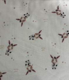 Flanel digitaal donky ecru