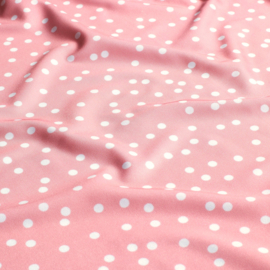 Swimwear Jersey digitaal bedrukt Stippen Zalm