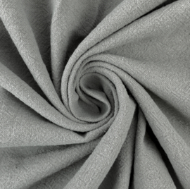 Sandwashed Crepe Uni 100% Cotton - midden grijs