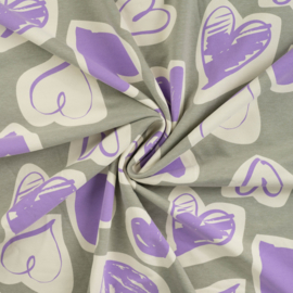 Qjutie French Terry Hearts