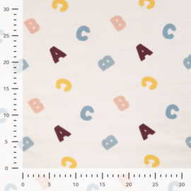 Qjutie Sweattricot peachy effect letters wit