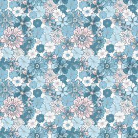 Katoen print Bloemen