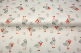 Tricot print Fancy seagull