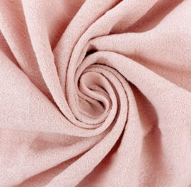 Sandwashed Crepe Uni 100% Cotton - gewassen roze