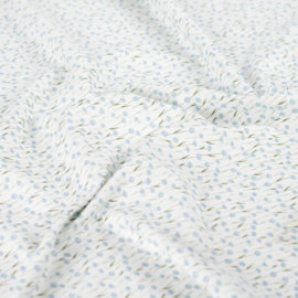 Qjutie Katoen flowers baby blue flowers