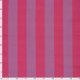 French Terry stof digitaal bedrukt Strepen Fuchsia/Lila