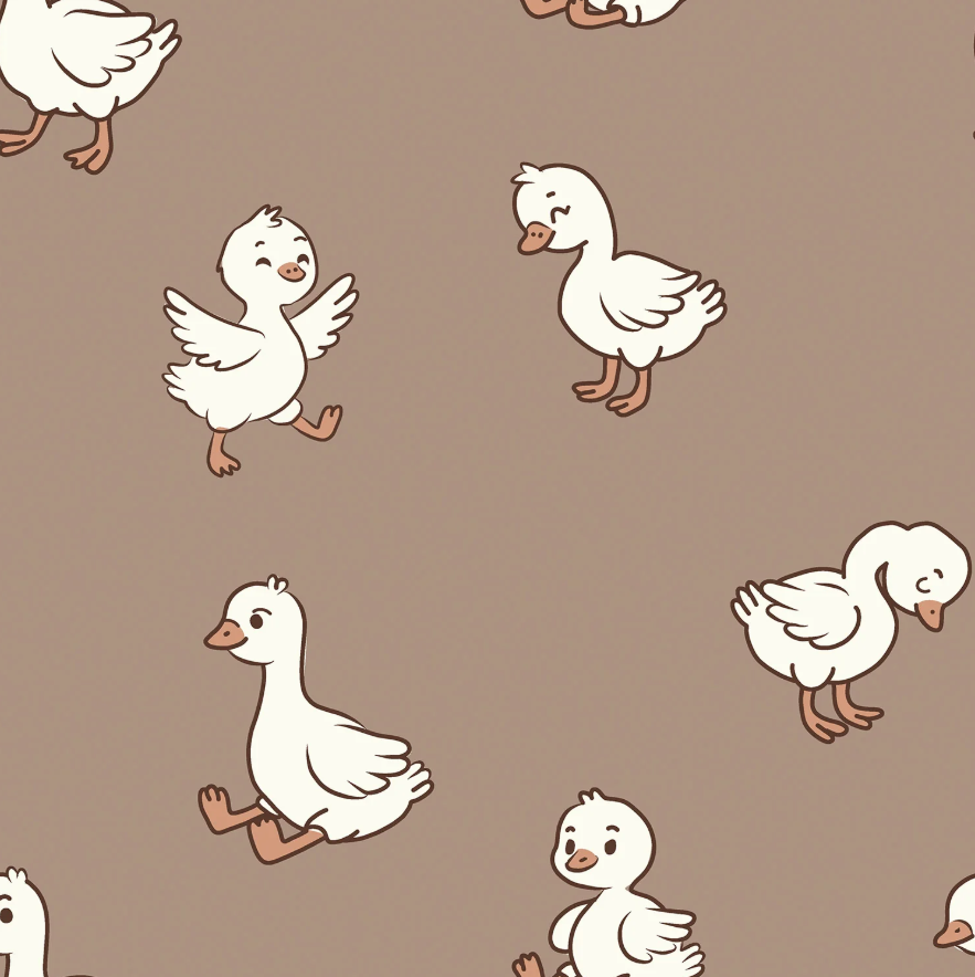 French terry print Eendjes