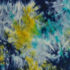 Tie dye heavy jeans - ocean gold