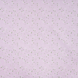 Qjutie Katoen lila flowers