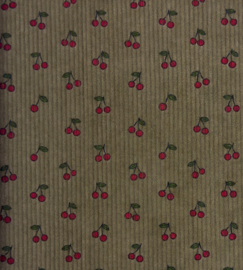 Baby rib cord little CHERRIES