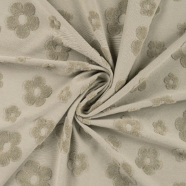 Katoen Jacquard Flower