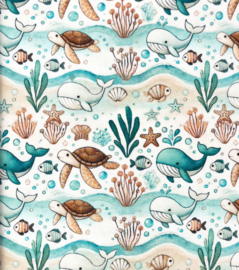 Tricot digital Sealife design B