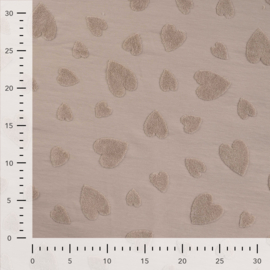 Katoen Jacquard Hearts
