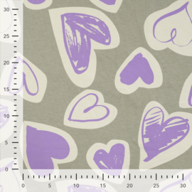 Qjutie French Terry Hearts