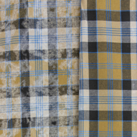 Double faced flannel / oker
