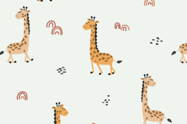 Poplin Giraffe in the wild