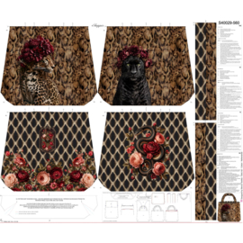 Stenzo Taspaneel Panther Snake Cognac  (reversible)