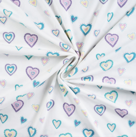 Qjutie tricot Hearts Offwhite