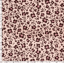 Nicky velours print abstract roze