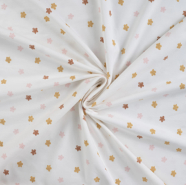Qjutie tricot Glitter Flowers offwhite